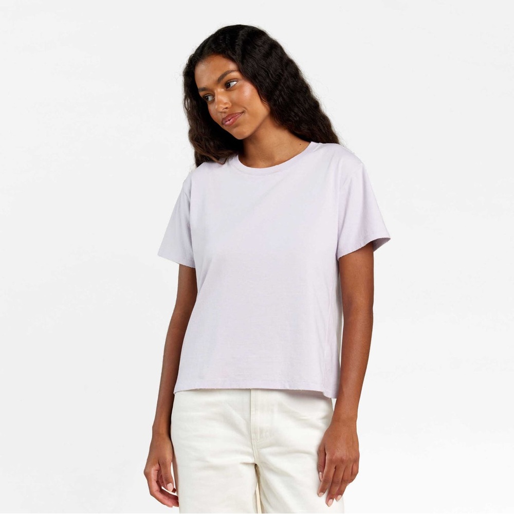 Nuuds Everyday Tee Lilac Short Sleeve T-Shirt Size M
